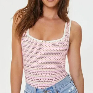 Womens Seamless honeycomb print body suit. Size Large